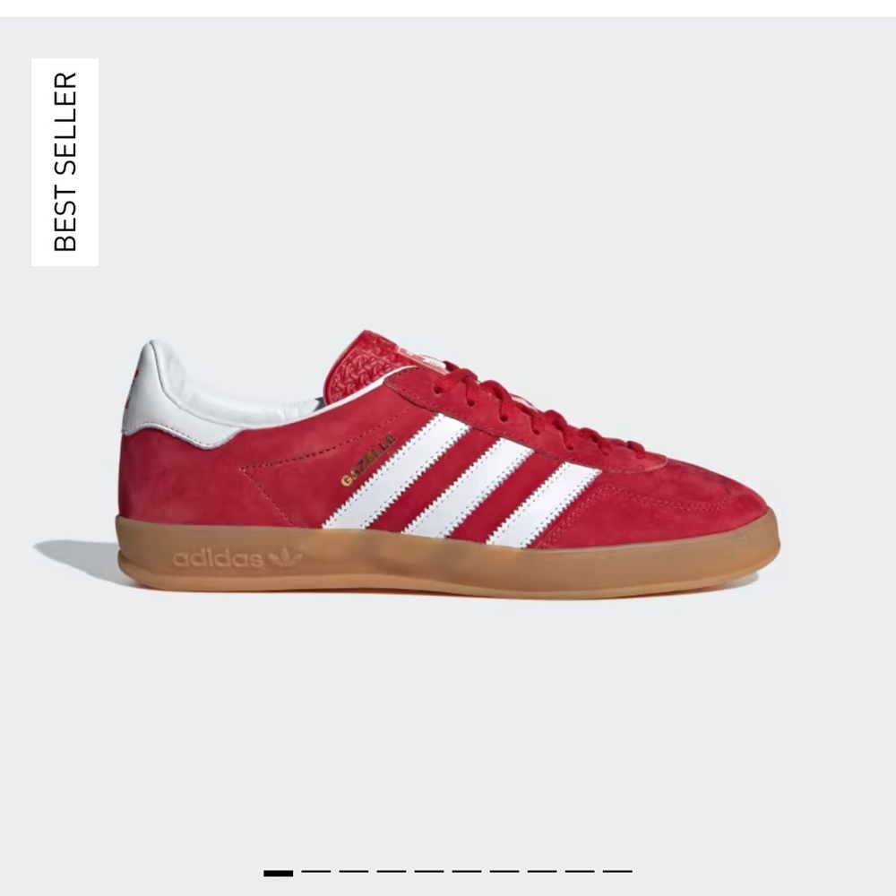 BRAND NEW SCARLET ADIDAS GAZELLES